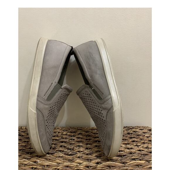ECCO Mens Collin 2.0 Slip On Perf Leather Cut Out Detail Elastic Goring Grey 13 main image 5